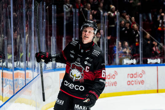 Malmö Redhawks Fredrik Händemark jublar