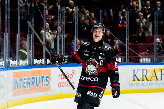 Malmö Redhawks Fredrik Händemark jublar