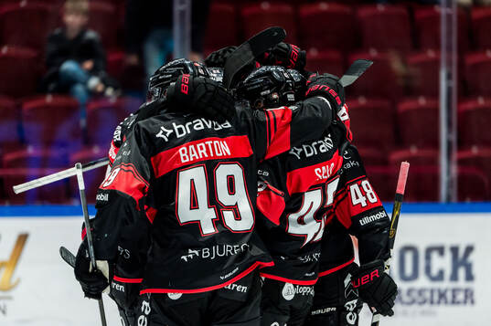 Malmö Redhawks Lauri Pajuniemi jublar
