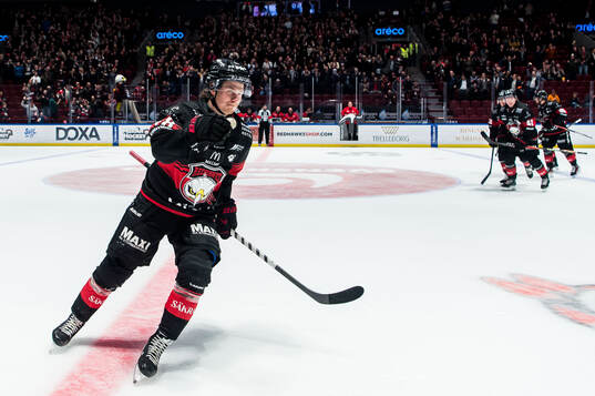Malmö Redhawks Lauri Pajuniemi jublar