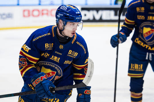 Djurgårdens David Blomgren jublar