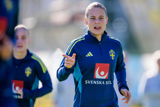 Anna Anvegård of the women's national football team of