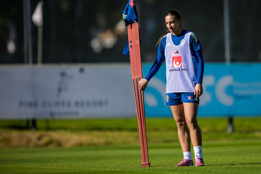 Rosa Kafaji of the women's national football team of Sweden