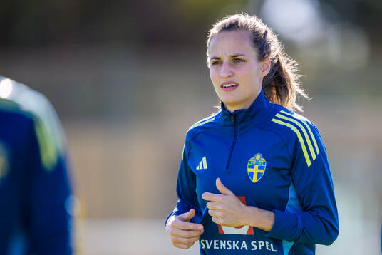 Nathalie Björn of the women's national football team of