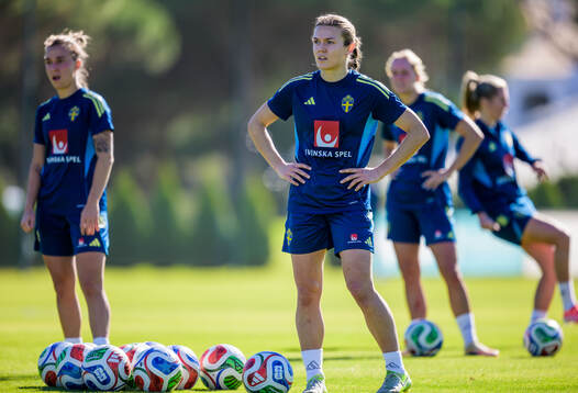 Beata Olsson of the women's national football team of