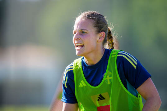 Anna Anvegård of the women's national football team of