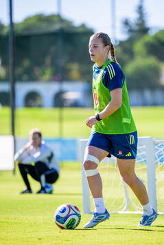Anna Anvegård of the women's national football team of