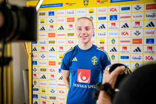 Anna Sandberg of the women's national football team of