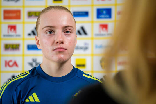 Anna Sandberg of the women's national football team of