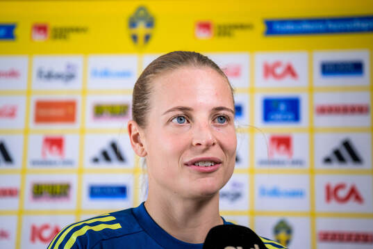Anna Anvegård of the women's national football team of