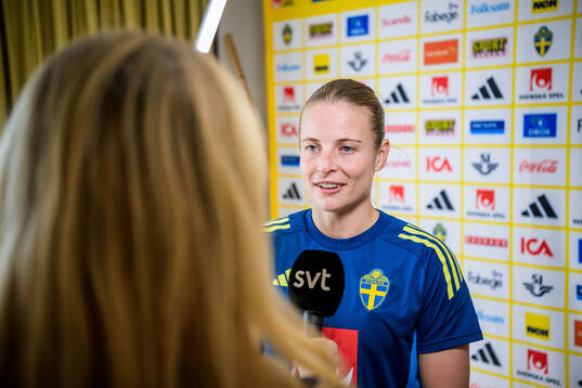 Anna Anvegård of the women's national football team of