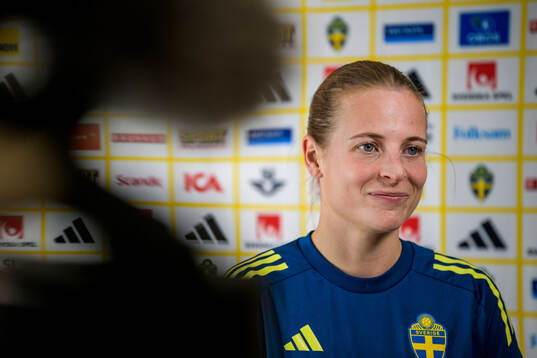 Anna Anvegård of the women's national football team of