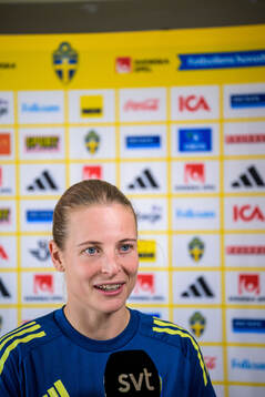 Anna Anvegård of the women's national football team of