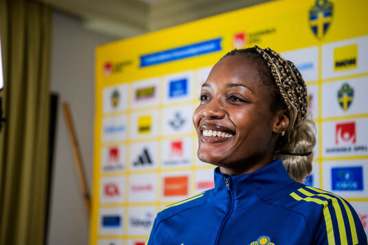 Evelyn Ijeh of the women's national football team of Sweden
