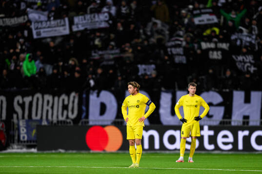 Patrick Berg of Bodø/Glimt looks dejected