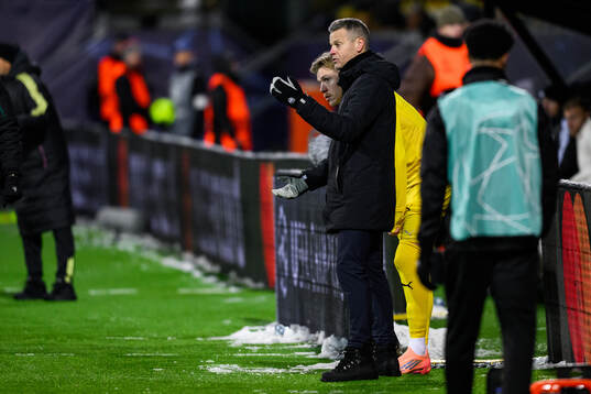 Head coach Kjetil Knutsen of Bodø/Glimt and Jens Petter