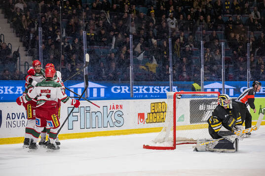 Modos Emil Larsson jublar