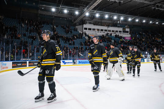 AIKs spelare lämnar isen