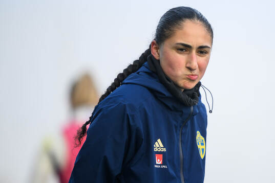 Nesrin Akgun of the Swedish women's under-23 national team