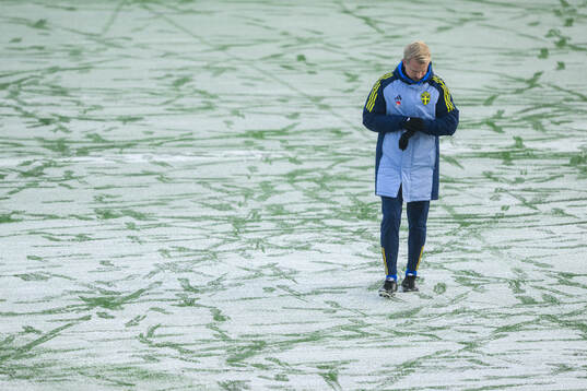 Head coach Pierre Fondin of the Swedish women's under-23