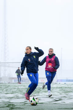 Sara Eriksson and Elin Westlund of the Swedish women's