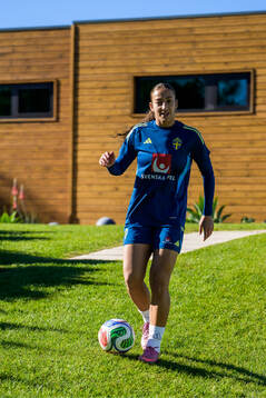 Rosa Kafaji of the women's national football team of Sweden