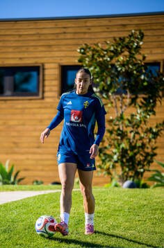 Rosa Kafaji of the women's national football team of Sweden