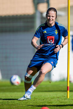 Anna Anvegård of the women's national football team of