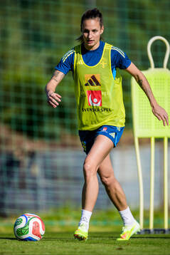 Nathalie Björn of the women's national football team of