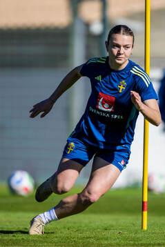 Beata Olsson of the women's national football team of