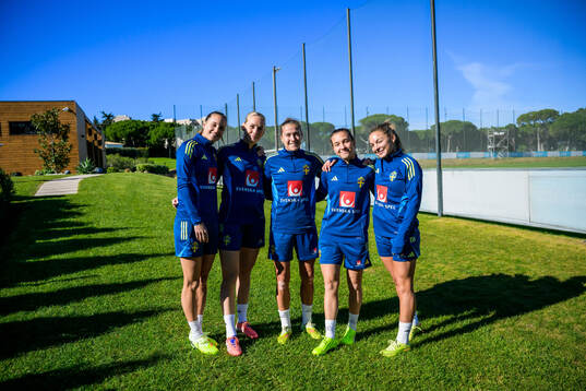 Nathalie Björn, Stina Blackstenius, Filippa Angeldahl,