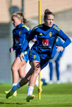 Filippa Angeldahl of the women's national football team of