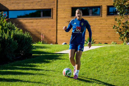 Rosa Kafaji of the women's national football team of Sweden