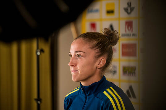Filippa Angeldahl of the women's national football team of