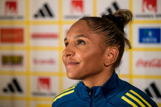 Madelen Janogy of the women's national football team of