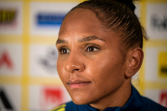 Madelen Janogy of the women's national football team of