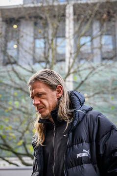 Goalkeeper Johan Dahlin of Malmö FF arrives at the hotel