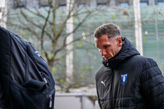 Goalkeeper Robin Olsen of Malmö FF arrives at the hotel