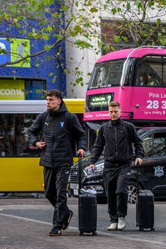 Colin Rösler and Anders Christiansen of Malmö FF arrives