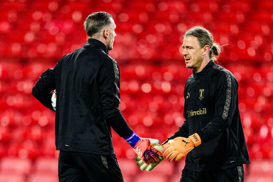 Goalkeeper Robin Olsen and Goalkeeper Johan Dahlin