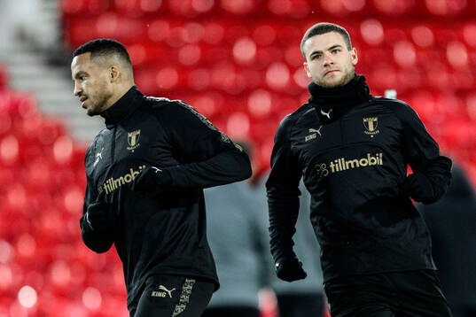 Martin Olsson and Gabriel Busanello of Malmö FF