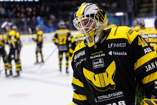 Västerås målvakt Rasmus Korhonen deppar