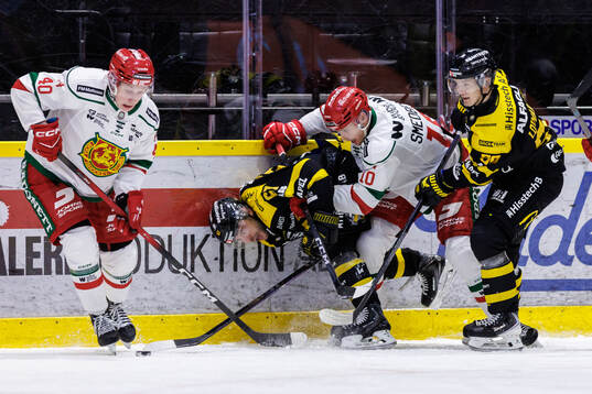 Moras Felix Johansson och Västerås Konstantin Komarek och