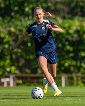 Frida Maanum of the Norwegian women's national football team