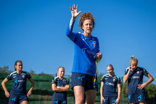 Frankie Hunter, fitness coach of the Norwegian women's