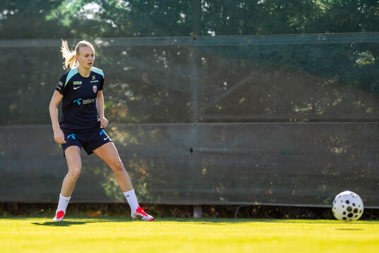 Karina Sævik of the Norwegian women's national football