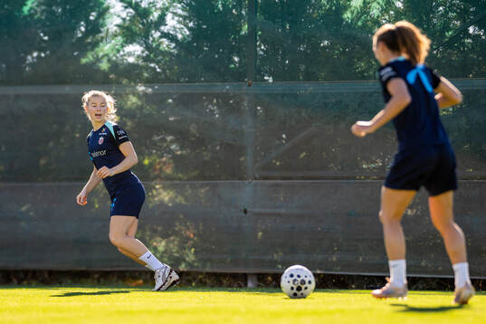Justine Kielland of the Norwegian women's national football