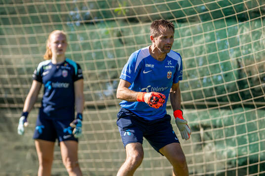 Jon Knudsen, goalkeeper coach of the Norwegian women's