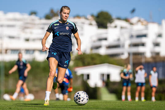 Ada Hegerberg of the Norwegian women's national football