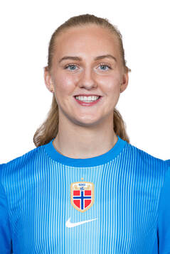 Goalkeeper Sunniva Skoglund of the Norwegian women's